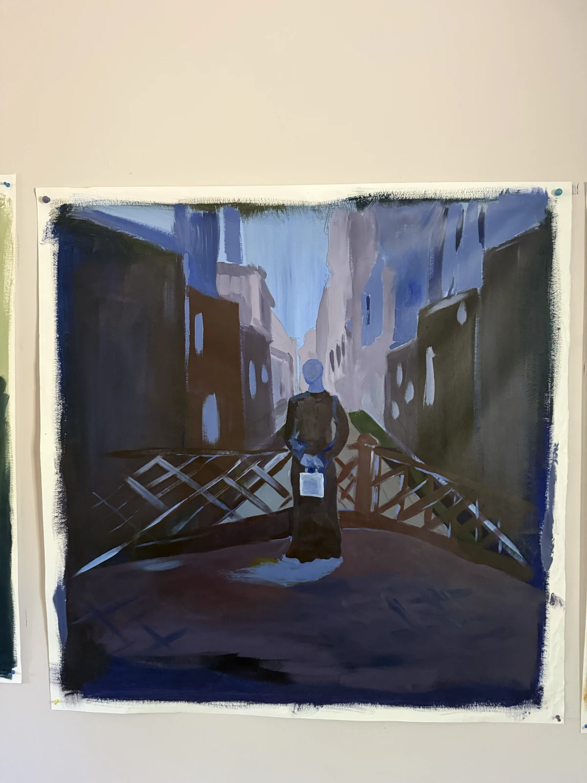 Canal bridge painting